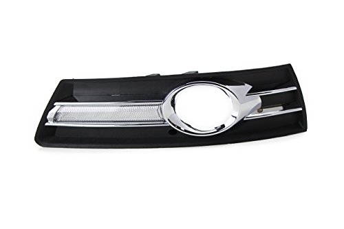 iJDMTOY Xenon White OEM Fit 8W High Power LED Daytime Running Light Kit For 2009-2011 Volkswagen CC