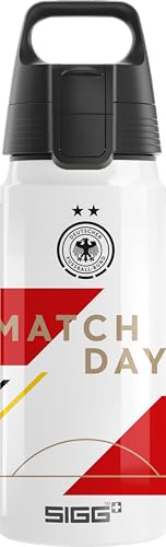 SIGG - Gourde en aluminium pour enfant - WMB ONE DFB Football feminin - Convient pour les boissons gazeuses - Anti-fuite - Ultra-legere - Sans BPA - Pour le sport et l’ecole