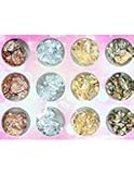 IDS 12 Boxes Gold Silver Copper Rainbow Foil Paillette Chip Nail Art Design Decoration