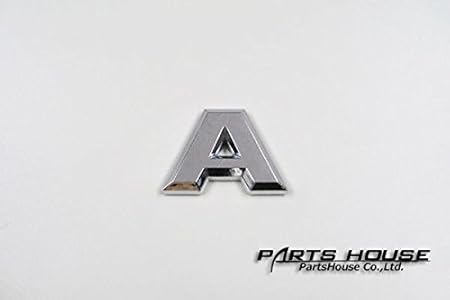 Amazon メッキ クローム エンブレム 車 アルファベット A ドレスアップ デコレーション エンブレム 車 バイク
