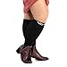 Zeta Sleeve XXL Wide Plus Size Calf Compression, Soothing Comfy Gradient Support, Prevents Swelling, Pain, Edema, DVT, Large Cuffs, Stretch to 26 Inches, Unisex, for Nurses, Seniors, Flights
