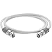 Mediabridge™ Coaxial Cable (1.5 Feet) with F-Male Connectors – Dual Shielded - Flex Series - Digital Audio/Video Cable - White - (Part# CJ01-MWF-N1)