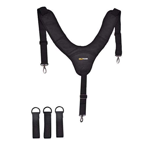 Heavy-Duty And Durable Tool Belt Suspenders Adjustable with 3 point padded suspenders