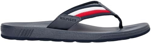 Tongs moulées Hilfiger Rwb Beach Sandal FM0FM05803 pour homme, bleu (Rwb), pointure 10