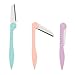amoore 3 Pcs Eyebrow Razor Eyebrow Shapers Razors Shavers Shaving Grooming Trimmers (3 Pcs, Colorful)