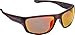 Fisherman Eyewear Striper Sunglasses, Matte Brown Tortoise Frame, Brown Lens - Red Mirror