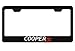 Fit Mini Cooper S Matt Black Liecnese Plate Frame with Caps