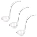 Premium Quality Plastic Punch Serving Ladle - 5 oz Clear Hard Acrylic Ladle 3 Pack by Upper Midland Products