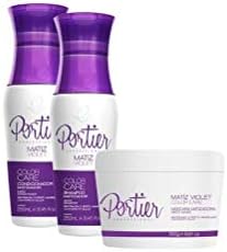 Color Care Matiz Violet Kit 3 Products - Portier Brazilian Keratin Hair Treatment