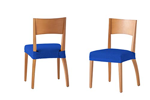 Martina Home Housse de Chaise, Bleu ELECTRICO, Pack 6 sièges