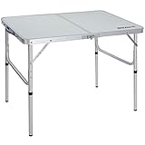 REDCAMP Aluminum Folding Table 2/3/4/6 Foot, Adjustable Height Portable Camping Table, Sturdy Lightweight 24″/36″/48″/72″ Camp Table (Renewed)