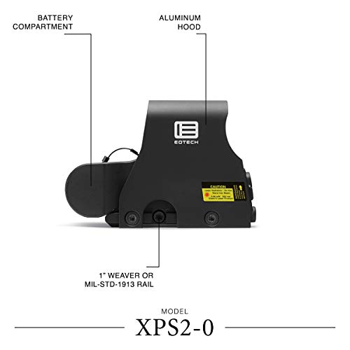 EOTECH Holographic Weapon Sight, Ring with Single Red Dot Reticle, black