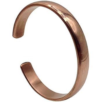 Healing Lama Hand Forged 100% Copper Bracelet. Unisex, Made with Solid and High Gauge Pure Copper. Helps Reducing The Joint Pain and Stiffness, Joint Related Inflammation and Skin Allergies. (Plain)