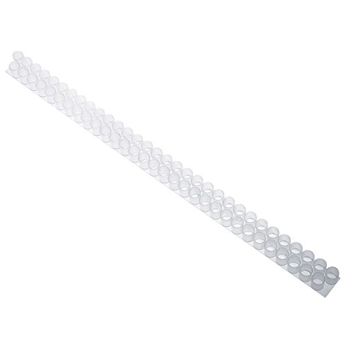 Walfront 6pc Plastic Queen Bee Double Cell Bar Strip Set Base 63 Holes