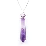 Chakra Reiki Pointed Crystal Pendant Amulet / Talisman Necklace, Bella Jade