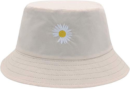 LEIDAI Niedlicher Eimer Hut Strand Fischerhüte für Frauen, Reversible Doppelseitenabnutzung (Schwarz#2, Baumwolle)