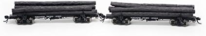 Rivarossi HO Scale- Log Car Northern #123004 & #123169 Pacific Train (2 Pack)