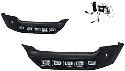 KITT FBSMBW463BSK Front Bumper Spoiler L E D DRL Extension 1989+