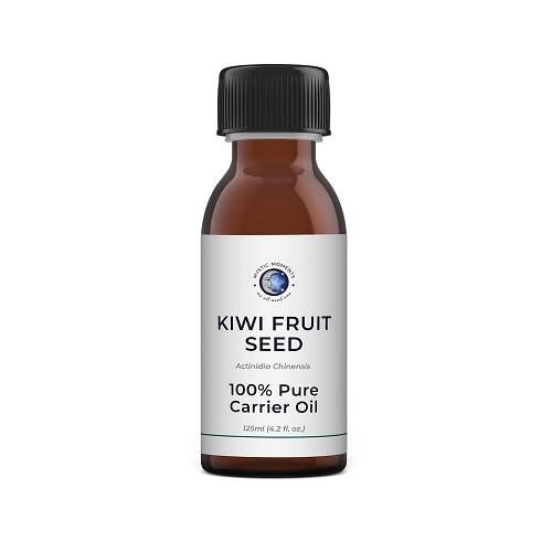 Mystic Moments| Kiwi Fruit Seed Carrier Oil 125ml | Actinidia Deliciosa | Lightweight Skin Nourishing Treatment for Hydration & Radiance | Ideal for Facial Care, Hair Conditioning & Cosmetic Blends
