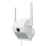 Outdoor Home Security Camera - 1080P 2.4G WiFi Night Vision Camera with LED Motion Sensor Light,Two-Way Audio,Cloud Storage,IP66 Waterproof,Motion Detection,Activity Alert, Deterrent Alarm