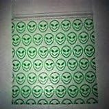 Printed Mini- Re-Sealable Bags/Baggies -400 - 1 1/2"w X 1 1/2"h Illegal Aliens
