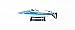 UDI RC Tempo 2.4GHz High Speed Remote Control 17 Electric Boat (Blue)