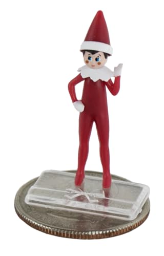 World's Smallest Elf On The Shelf Micro Figure. 1.25 inches Tall, Includes Collector Case Diorama, Miniature Figure, A Christmas Tradition, or Stocking Stuffer, Ages 8 and Up