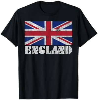 Amazon.com: Camiseta vintage con bandera de Inglaterra, Reino