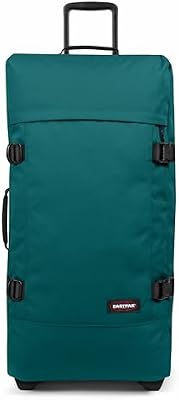 Tranverz L Valise Grand Format 121L (79 x 40 x 33 cm), grande valise de voyage à roulettes, bagage résistant avec double compartiment, poignée télescopique & serrure TSA - PEACOCK GREEN