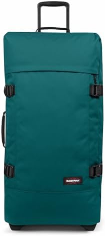 Tranverz L Valise Grand Format 121L (79 x 40 x 33 cm), grande valise de voyage à roulettes, bagage résistant avec double compartiment, poignée télescopique & serrure TSA - PEACOCK GREEN