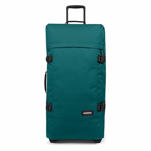 Tranverz L Valise Grand Format 121L (79 x 40 x 33 cm), grande valise de voyage à roulettes, bagage résistant avec double compartiment, poignée télescopique & serrure TSA - PEACOCK GREEN