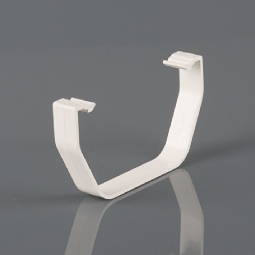 Pack of 4 Four X Brett Martin Spare/Replacement Clips for 114mm Squarestyle Gutter System White BR050W