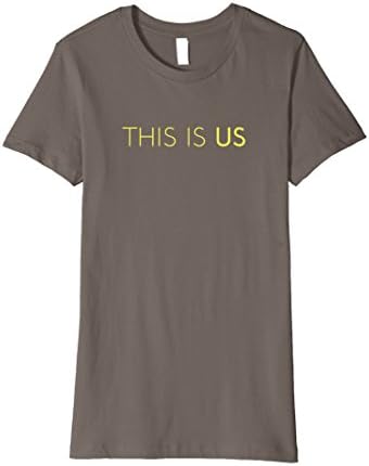 Womens This is US Fan Novelty Souvenir T-shirt Premium XL Asphalt