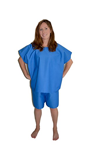 Health Gear - Patient Comfort Exam Shorts (6 Piece Pack), XXXL - Royal Blue