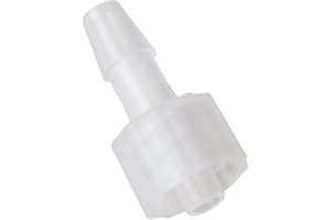 MEETOOT 10pcs Male Luer Lock 5/32" Polycarbonate Hose Barb Adapter for Laboratory Biochemical/Analytical Instruments, Food Machinery and Aquarium Equipment