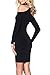 Prograce Womens Sexy Halter Choker Long Sleeve Bandage Bodycon Party Dress