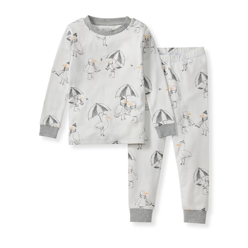 Burt's Bees Baby Boys' 2-Piece Long Sleeve Tee and Pants Organic Cotton Pajama Set