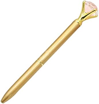 Engraved/Personalized Ballpoint Pen,With Big Bling Rhinestones/Crystal Metal Pens,Engraved with your Name Pen(with a Pen Refill &amp; gift case)