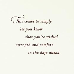 Hallmark Sympathy Card