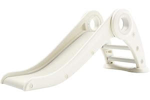 CHORBEYCH Toddler Slide Indoor Outdoor for Kids, 3 in 1 Foldable Kids Slide Easy Set Up Playset,Baby Slide,Indoor Toddler Slide， Freestanding Baby Slide with Extra Long Slipping Slope for Kid Age 2-7 (White)