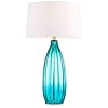 Stella-Coastal-Table-Lamps-Set-of-2-Fluted-Blue-Glass-White-Drum-Shade-for-Living-Room-Family-Bedroom-Bedside-Nightstand-360-Lighting Stella Coastal Table Lamps Set of 2 Fluted Blue Glass White Drum Shade for Living Room Family Bedroom Bedside Nightstand…