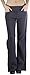 ToBeInStyle Women's High Waist Boot-Cut Dress Pants - Charcoal - Large
