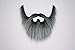 Mustaches Self Adhesive, Novelty, Lord Fake Beard and Fake Mustache, False Facial Hair, Costume Accessory for Adults, Salt and Pepper Color