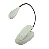 Bolaxin White Clip-On LED Book Light for Barnes and