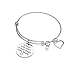 iJuqi Teacher Appreciation Gift Idea - 3PCS Stainless Steel Expendable Inspirational Bangle Bracelet Set, Best Teacher Jewelry, Thank You Gifts for Women, Christmas Birthday