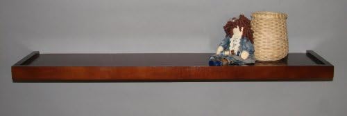 Floating Shelf 22"W x 9-1/4"D, Mahogany MADE IN USA