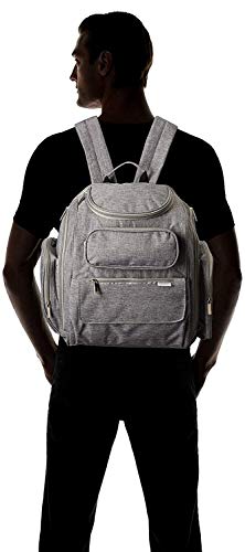 Baby Diaper Bag Backpack with Changing Pad - Waterproof Maternity Bag Organizer for Mom or Dad - Large Capacity Tote Stylish and Durable for Men and Women -Grey