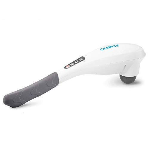 RENPHO Rechargeable Hand Held Deep Tissue Massager for Muscles, Back, Foot, Neck, Shoulder, Leg, Calf Pain Relief - Cordless Electric Percussion Full Body Massage with Portable Design
