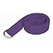 Gaiam Yoga Strap (8ft) Stretch Band with Adjustable Metal D-Ring Buckle Loop | Exercise & Fitness Stretching for Yoga, Pilates, Physical Therapy, Dance, Gym Workouts (Purple)