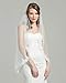BEAUTELICATE Wedding Bridal Veil with Comb 1 Tier Eyelash Lace Trim Applique Edge Fingertip Length 37
